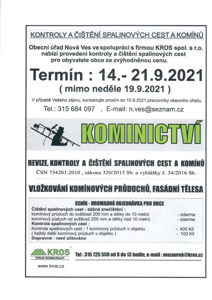 cisteni kominu 2021 cisteni kominu 2021