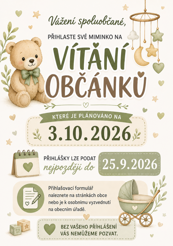 VÍTÁNÍ OBČÁNKŮ